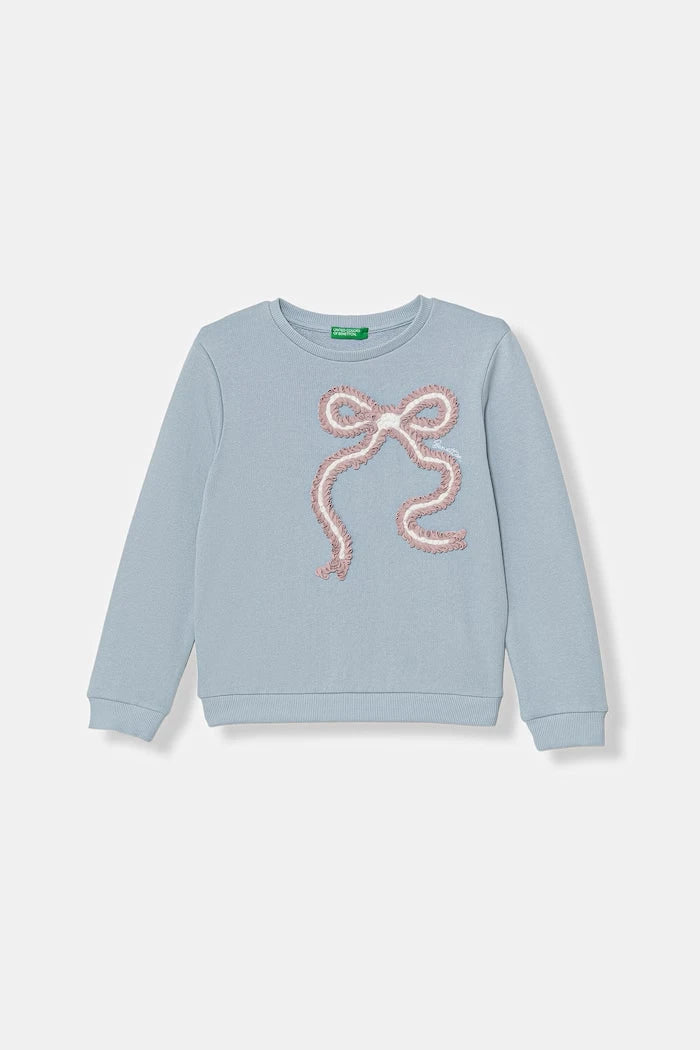 United Colors of Benetton çocuk pamuklu sweatshirt