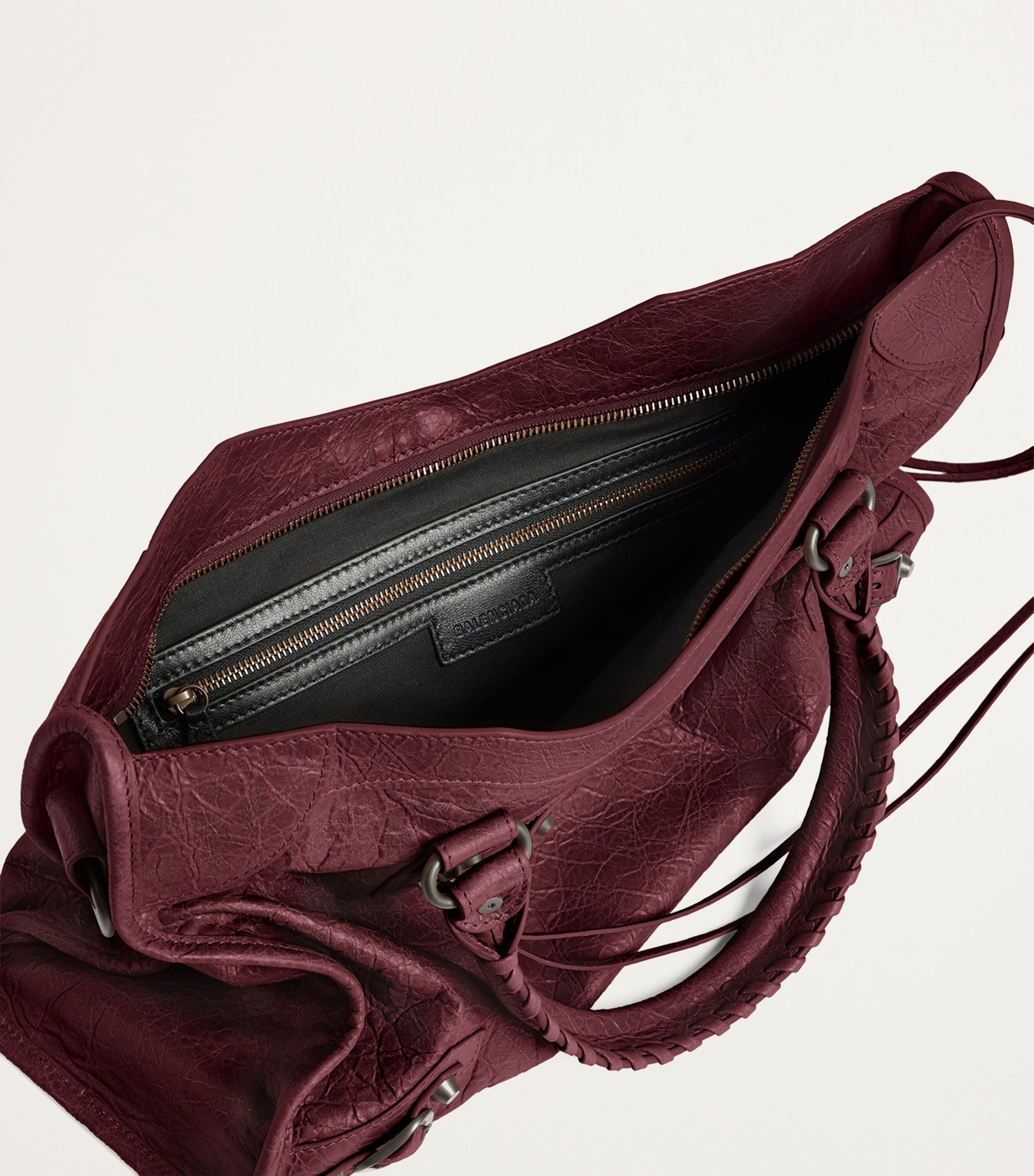 Balenciaga Red Medium Leather Le City Top-Handle Bag