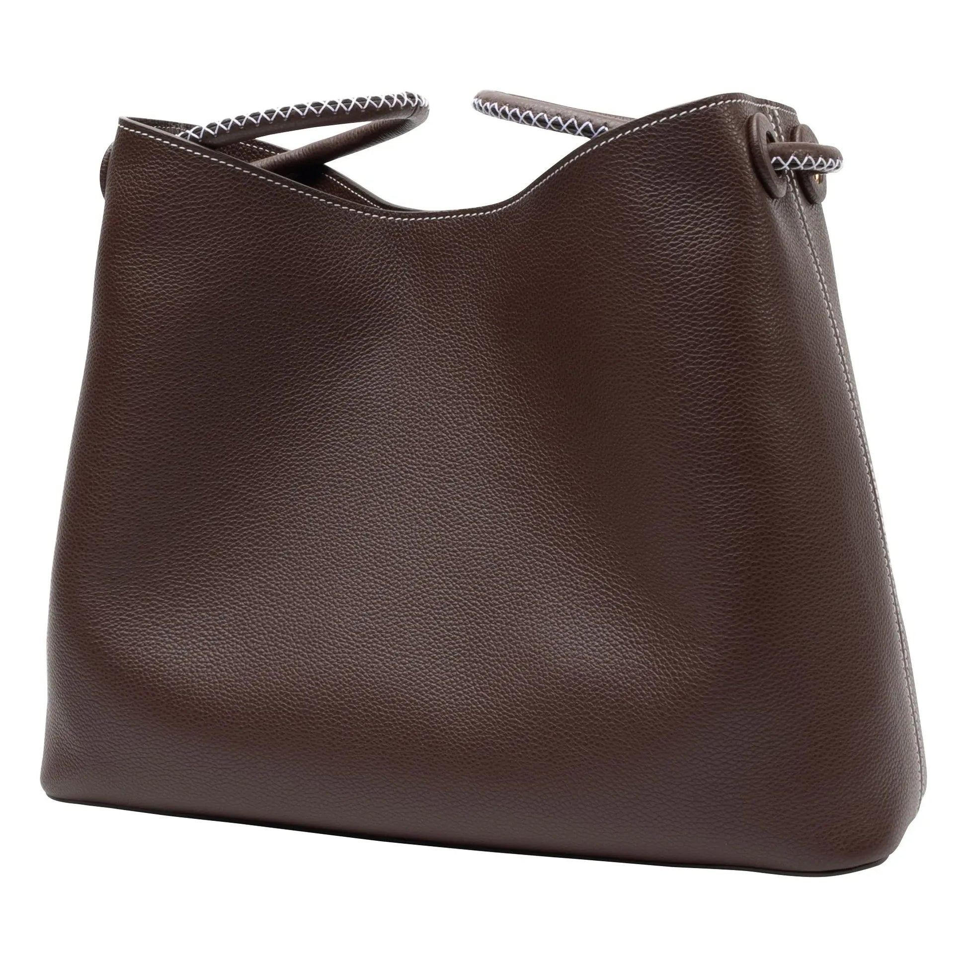 Elleme - Vosges Grainé leather bag | Dark Brown
