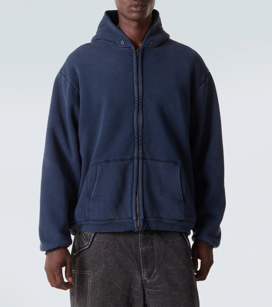 A.Presse - Vintage cotton zip-up hoodie
