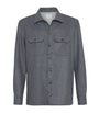 Brunello Cucinelli Grey Virgin Wool Overshirt