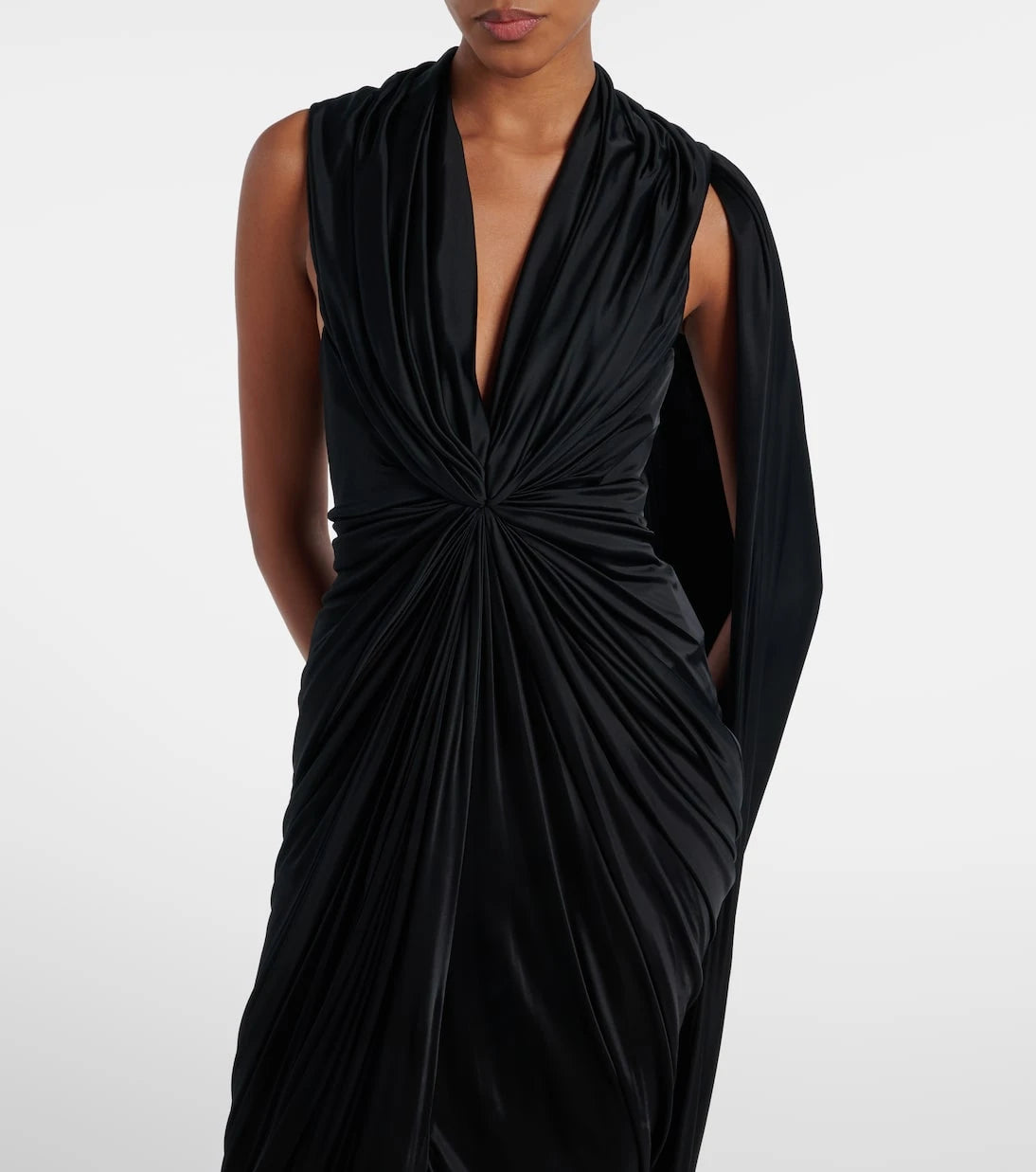 Loewe - Draped midi dress