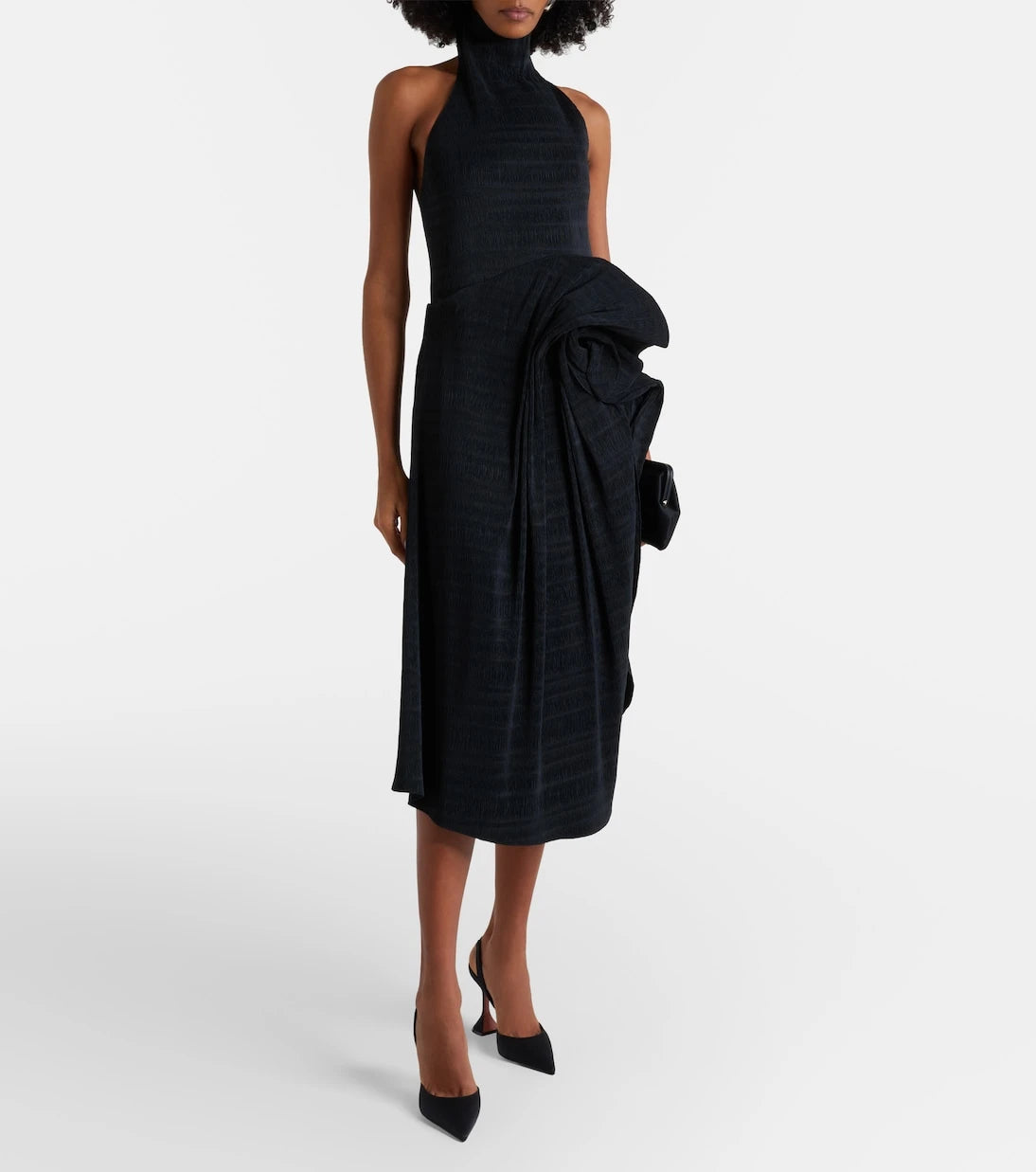 Amina Muaddi - Holli 95 satin slingback pumps