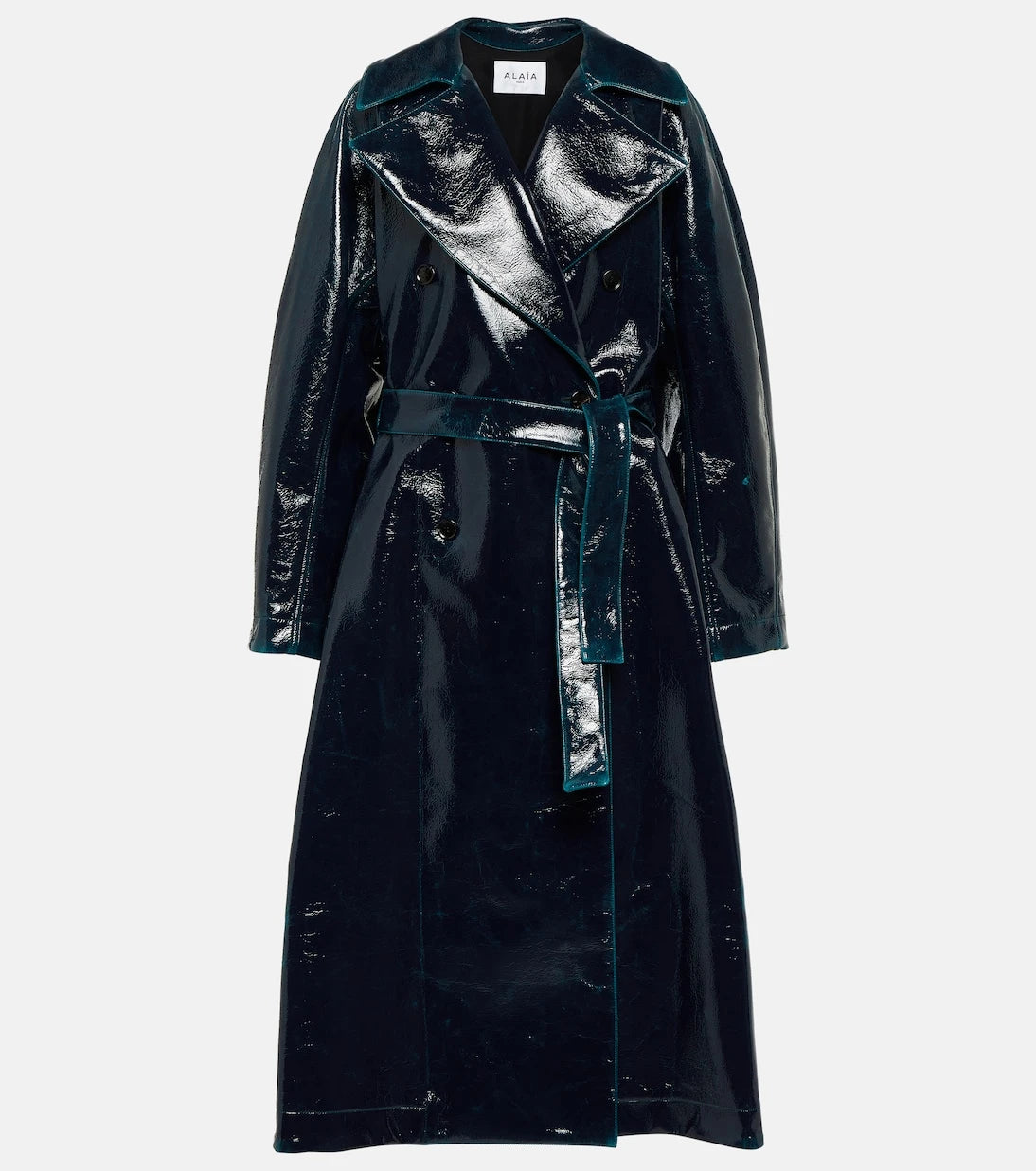 Alaïa - Coated wool-blend trench coat