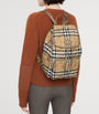 Burberry Beige Check Horseshoe Backpack