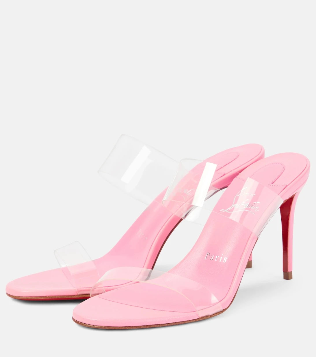 Christian Louboutin - Just Nothing 85 PVC mules