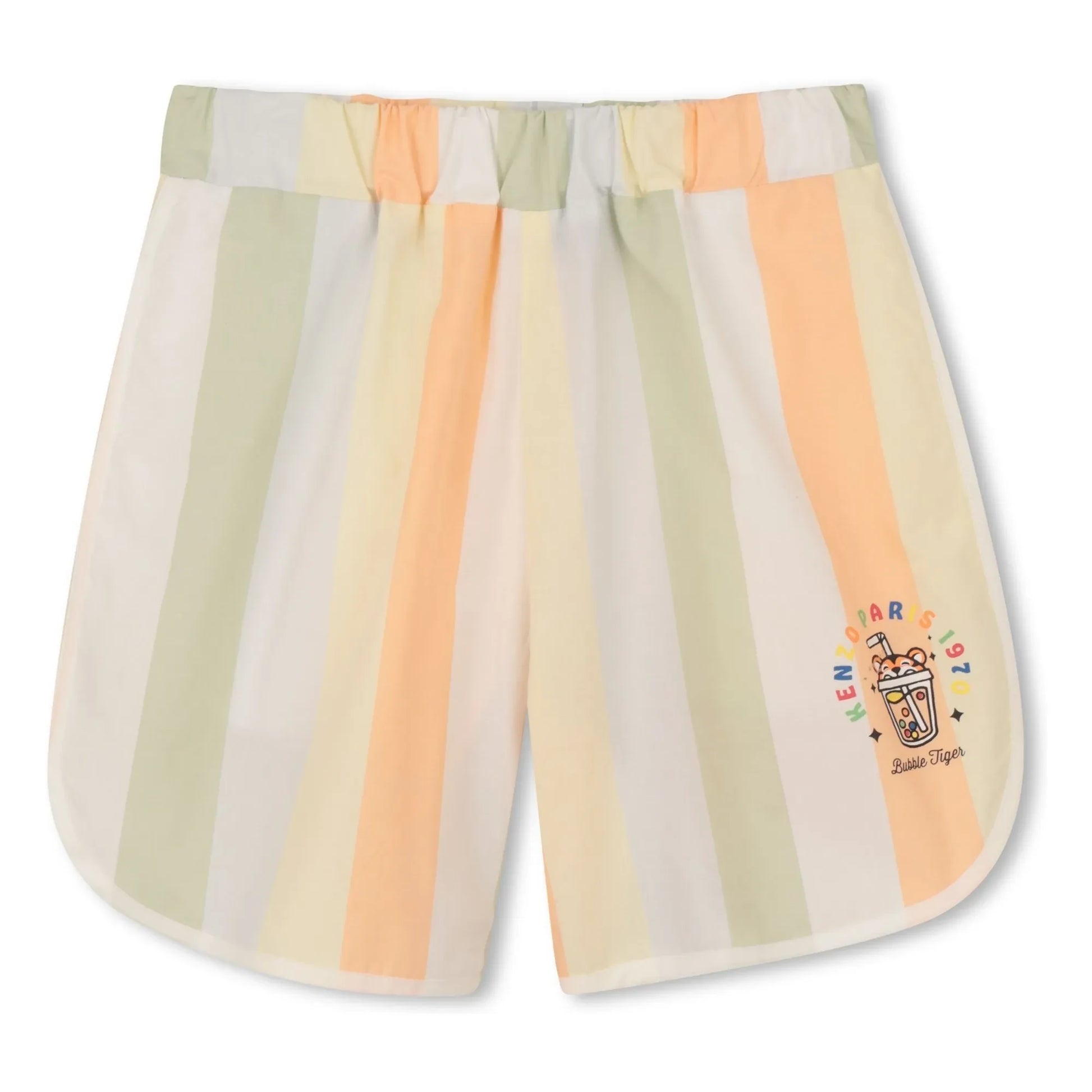 Kenzo - Happy Sweet Striped Shorts | Pale yellow