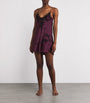 TORLOWEI Purple Silk Lace Tokoni Nightdress