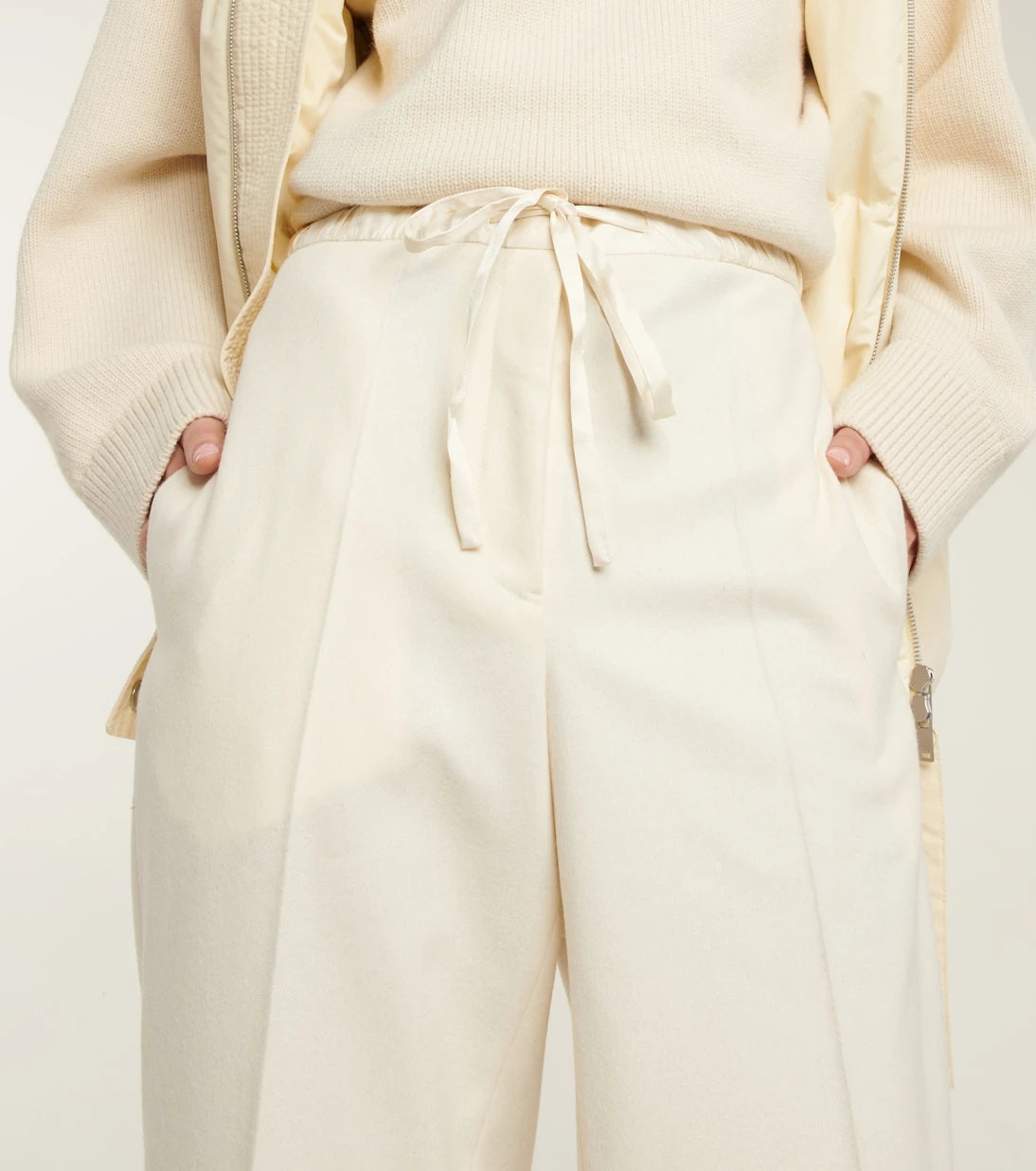 Jil Sander - Wool-blend drawstring pants