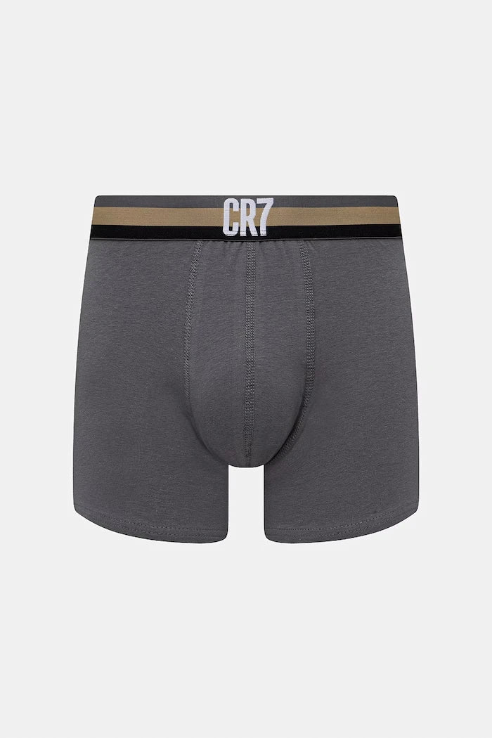 CR7 Cristiano Ronaldo Erkek Pamuk Elastan Dar Kesim Boxer 3'lü