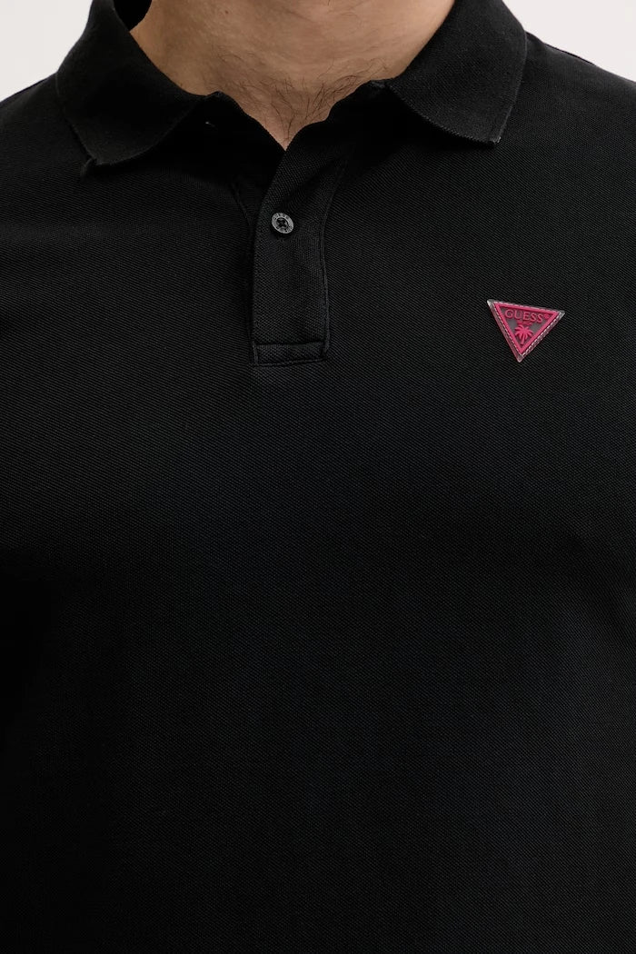 Guess Тениска с яка мъжка памучна