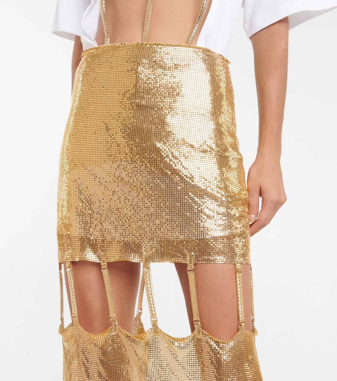 Christopher Kane - Cutout mesh midi skirt