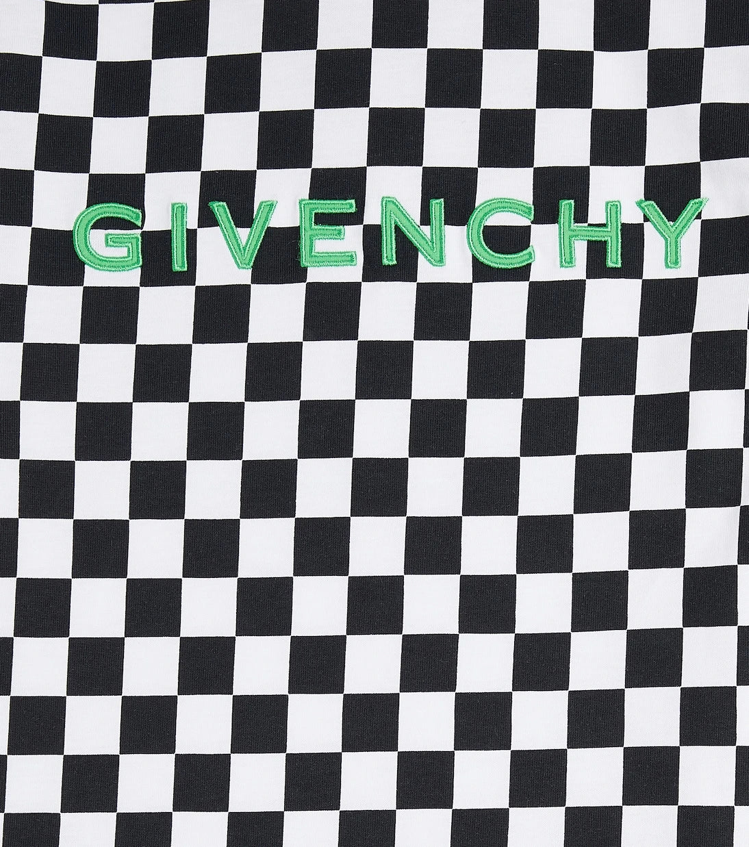 Givenchy Kids - تيشيرت جيرسيه قطن كاروهات بالشعار