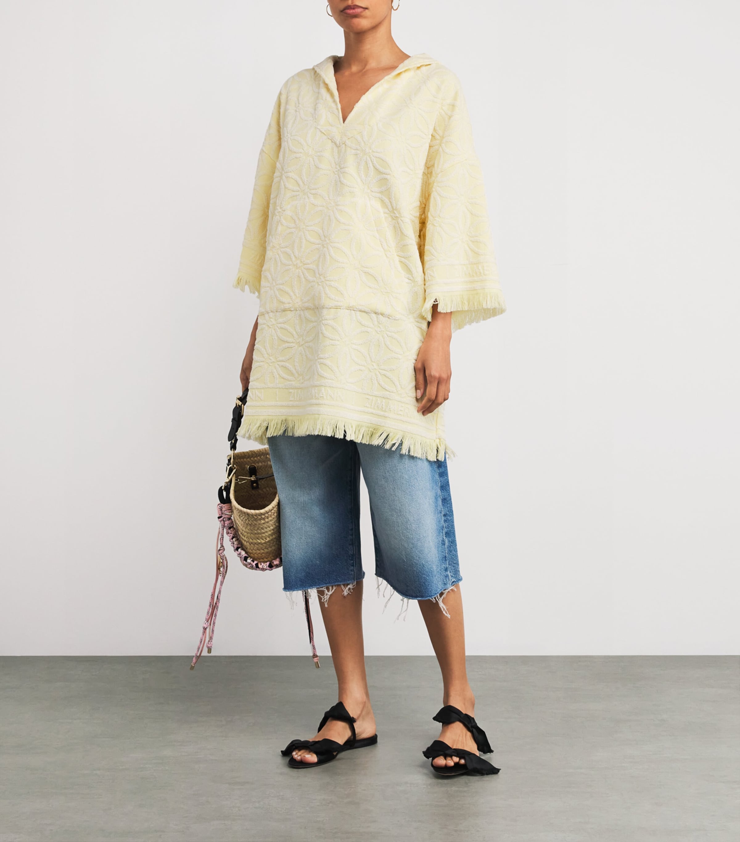 Cotton Towelling Coco Hooded Mini Dress