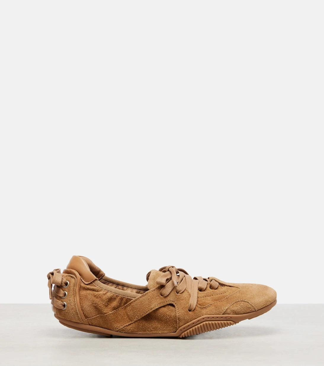 Acne Studios - Leather-trimmed suede sneakers