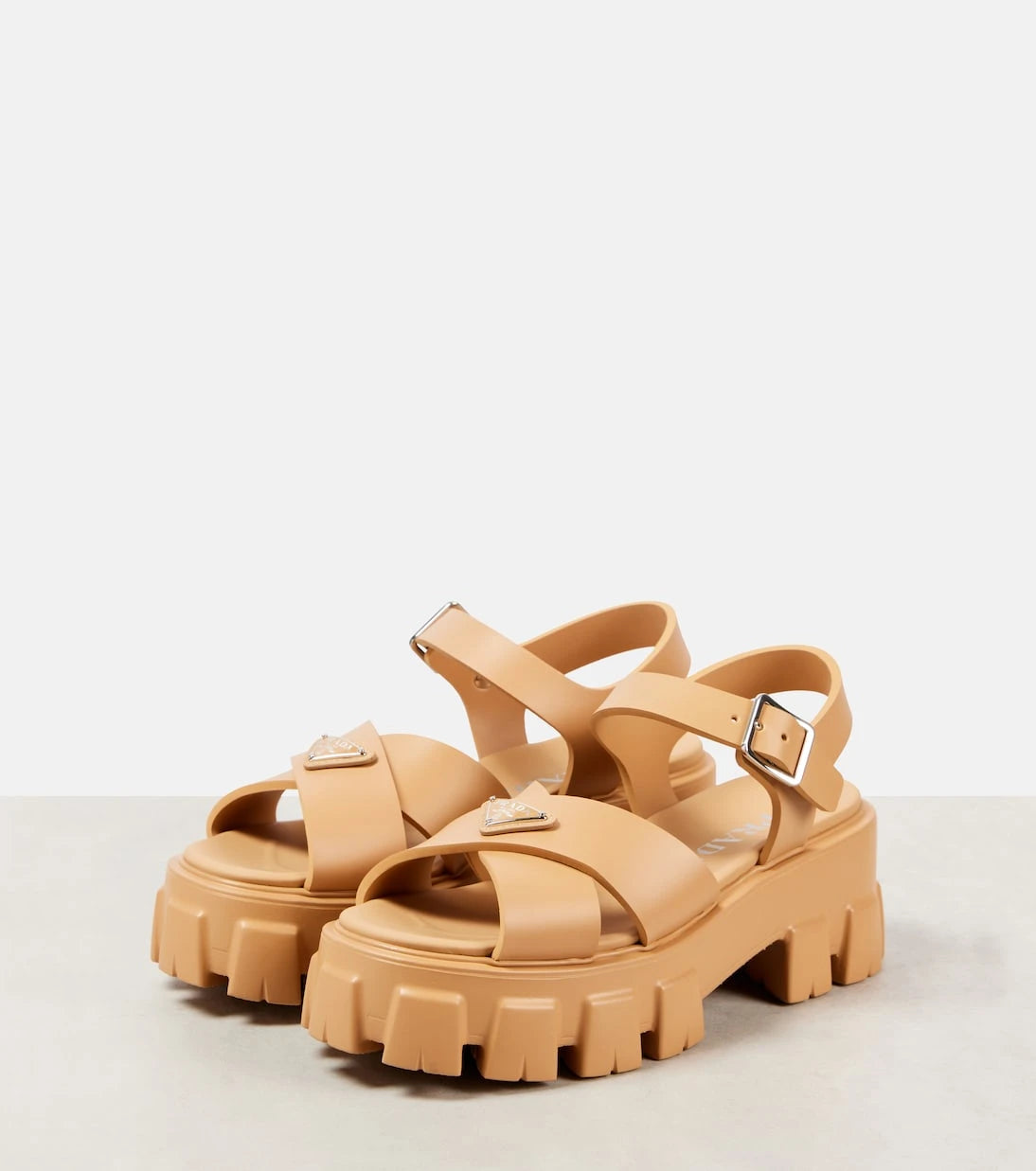 Prada - Monolith platform sandals