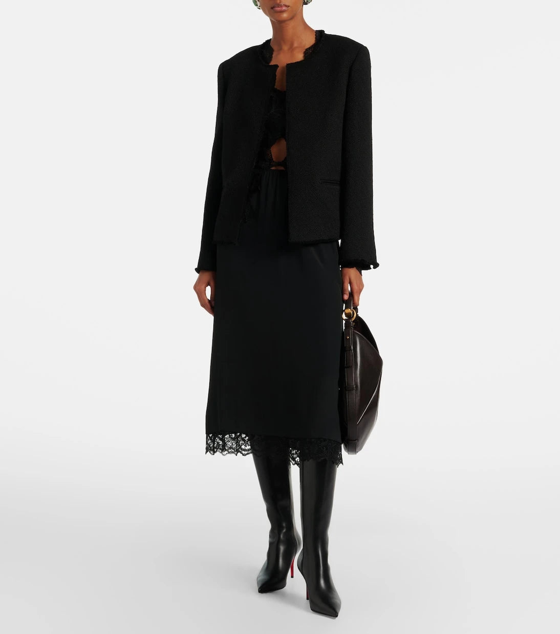 Christian Louboutin - Miss Z leather knee-high boots