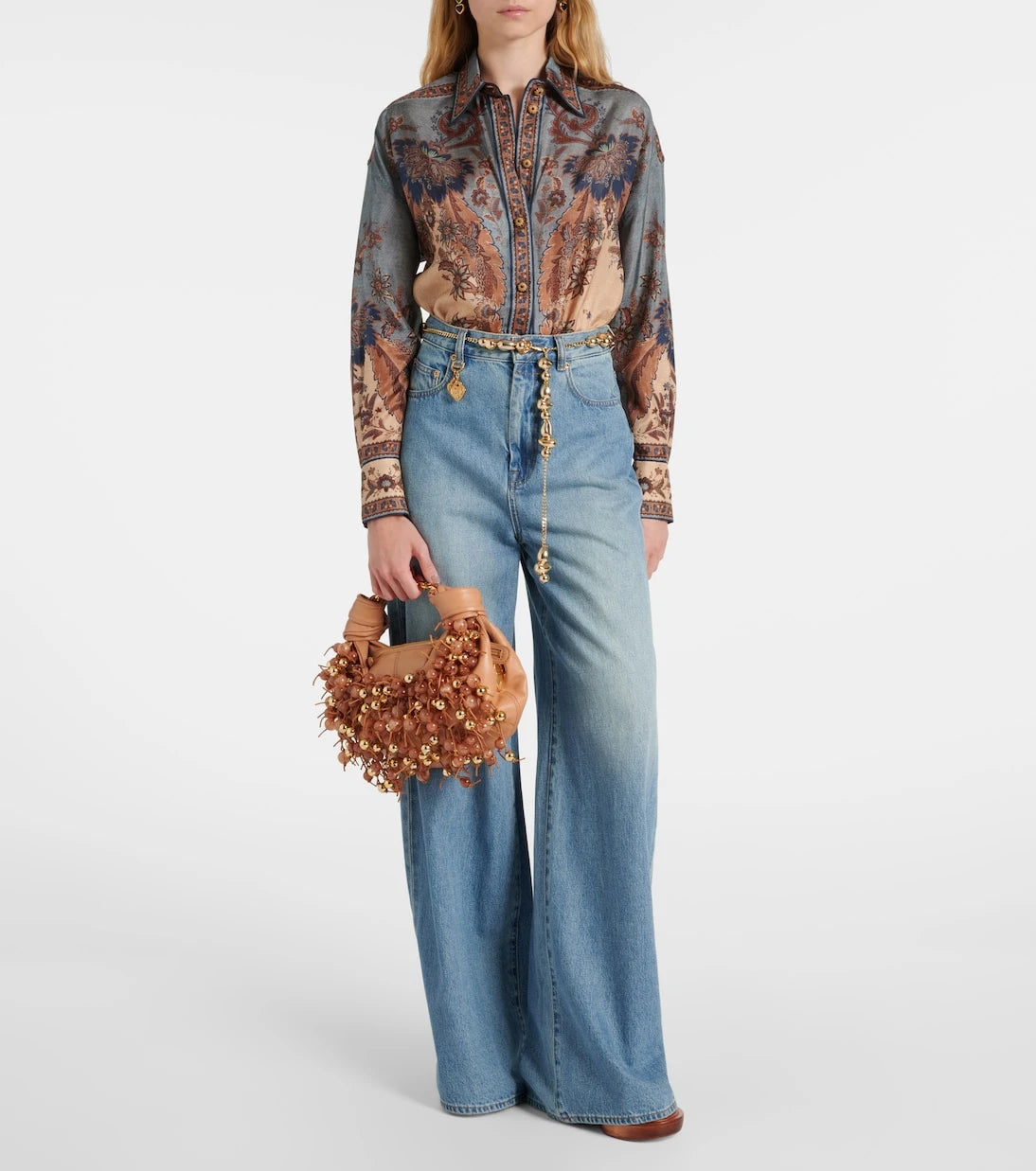 Zimmermann - Foam beaded leather shoulder bag