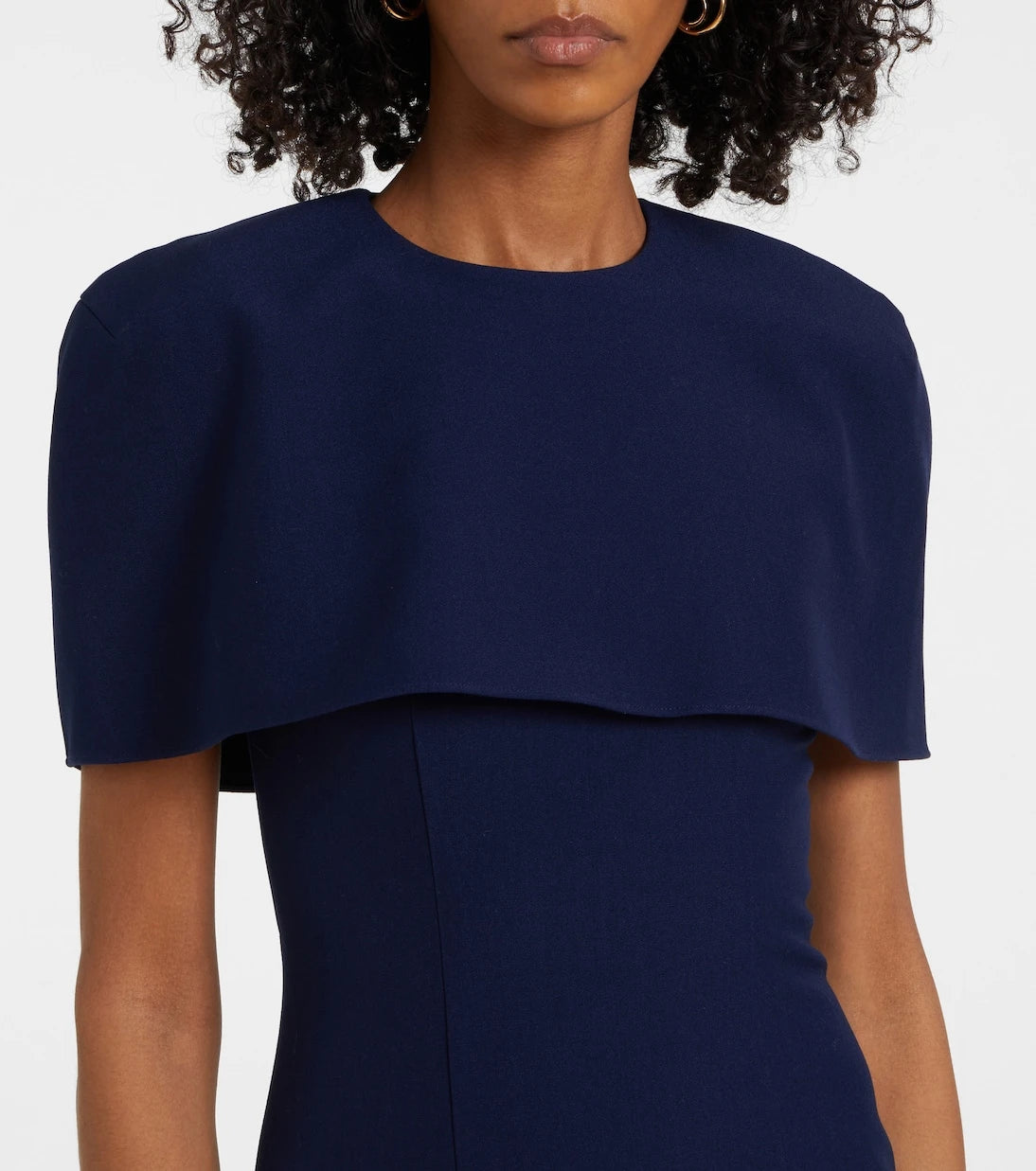 Roland Mouret - Caped crêpe cocktail dress