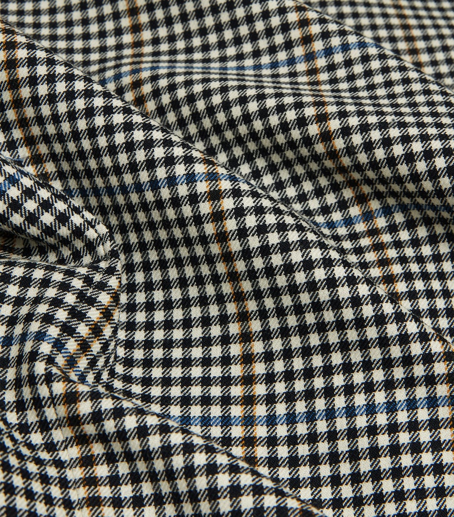 Ivory Merino Wool Gingham Cavendish Blazer