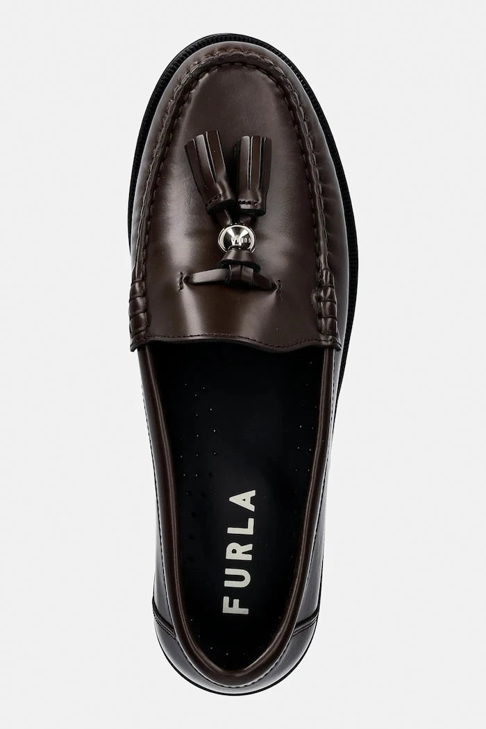 Кожени мокасини Furla College Loafer