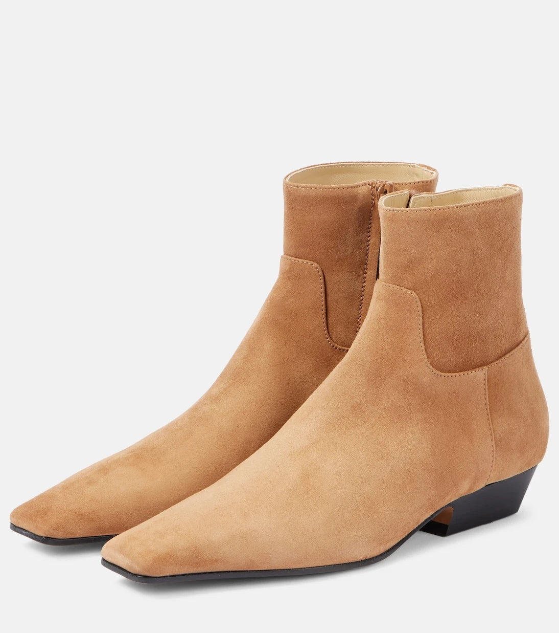 Khaite - Marfa suede ankle boots