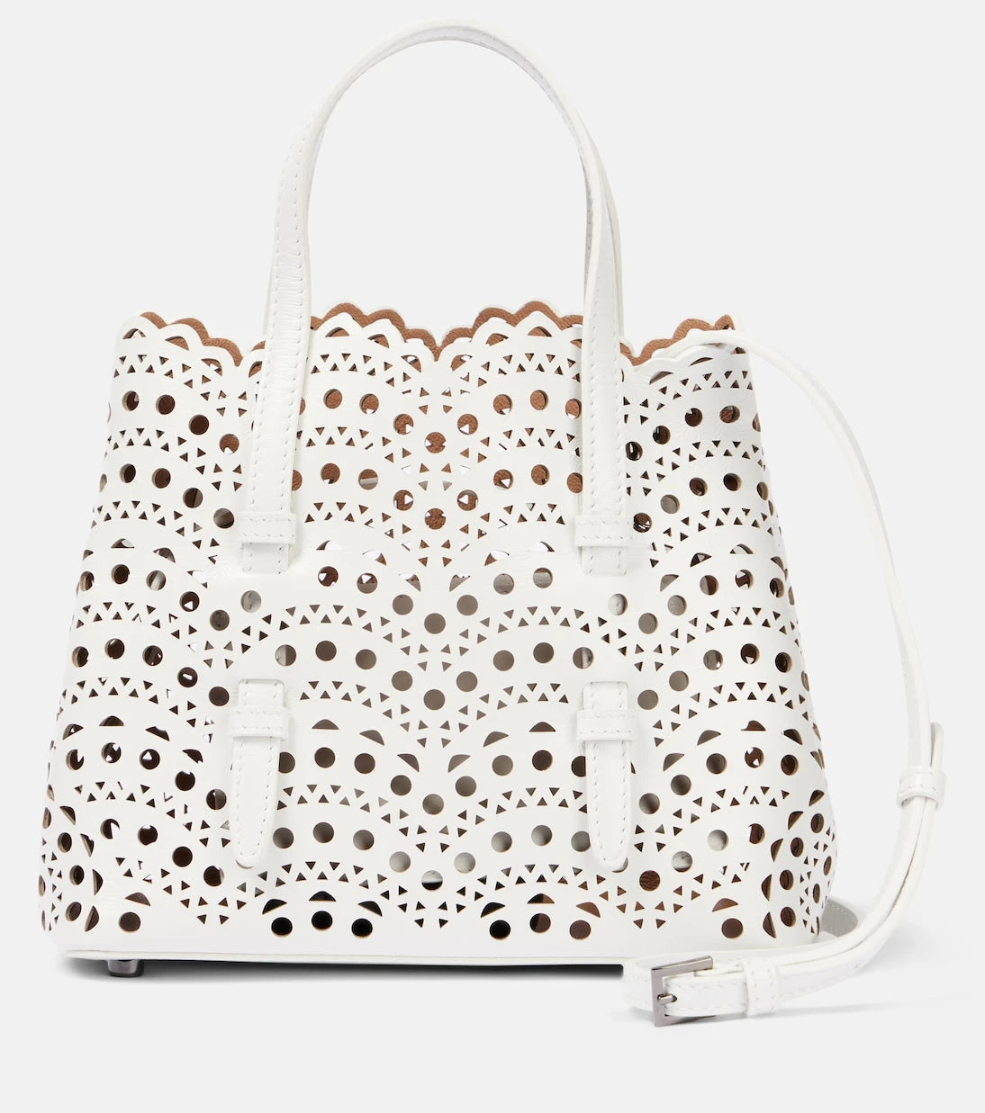 Alaïa - Le Mina 25 Vienne Wave leather tote bag