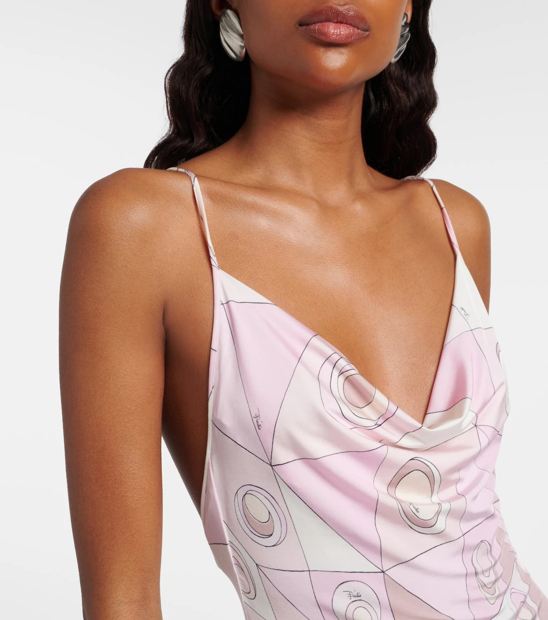 Pucci - Occhi draped jersey satin minidress