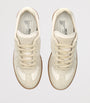 Beige Leather-Suede Replica Sneakers