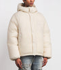 AMIRI White Down Logo-Detail Unchanneled Puffer Jacket