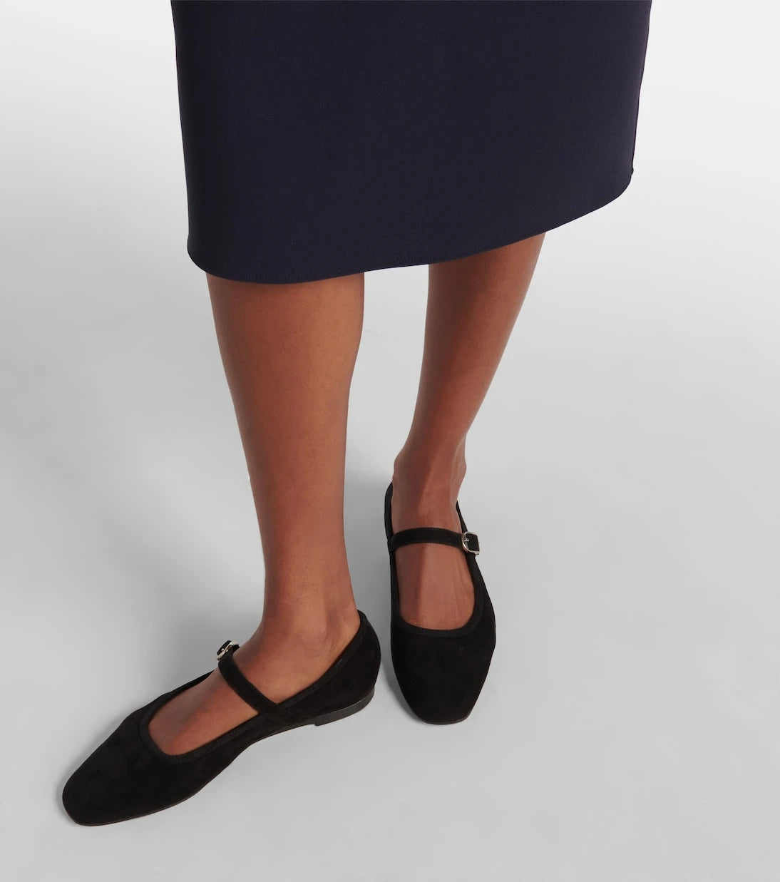 Le Monde Béryl - Suede Mary Jane flats