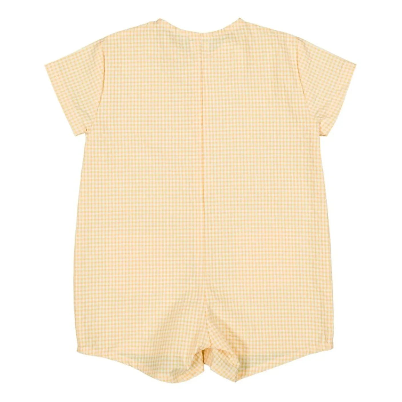 Loir - Arsène Vichy Organic Cotton Playsuit | Yellow