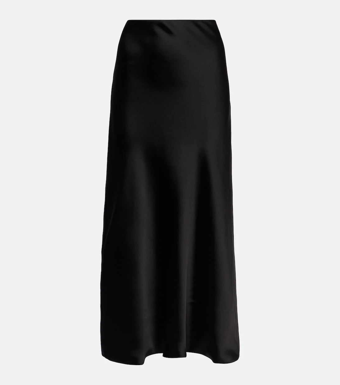 Norma Kamali - High-rise satin maxi skirt