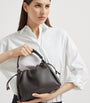 Brunello Cucinelli Brown Small Leather Mellow Bucket Bag