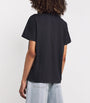GANNI Black Organic Cotton Neon Kitty T-Shirt
