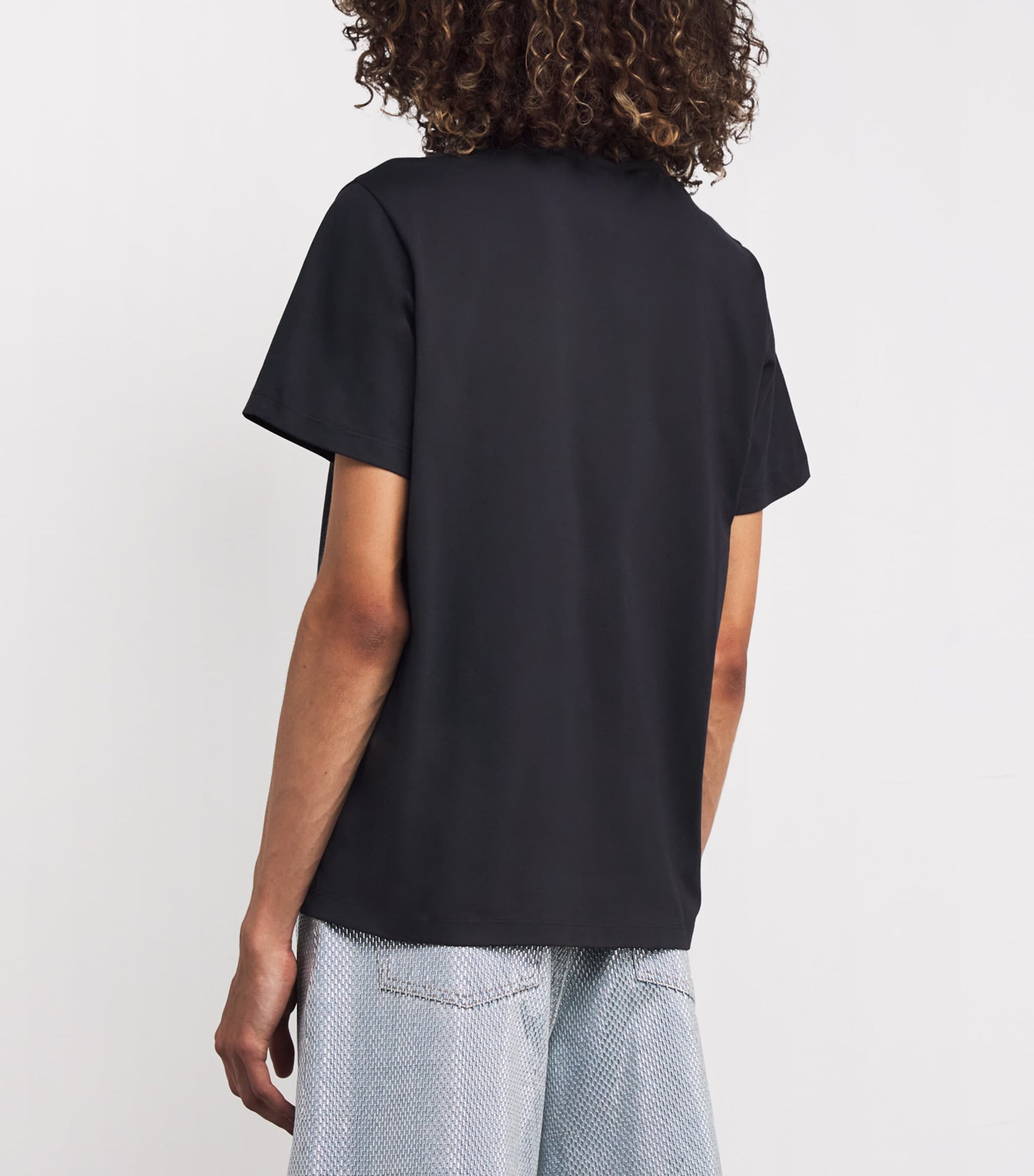 GANNI Black Organic Cotton Neon Kitty T-Shirt