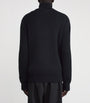 MM6 Maison Margiela Black Rib-Knit Zip-Up Cardigan