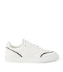 Brunello Cucinelli White Leather Monili-Trim Sneakers