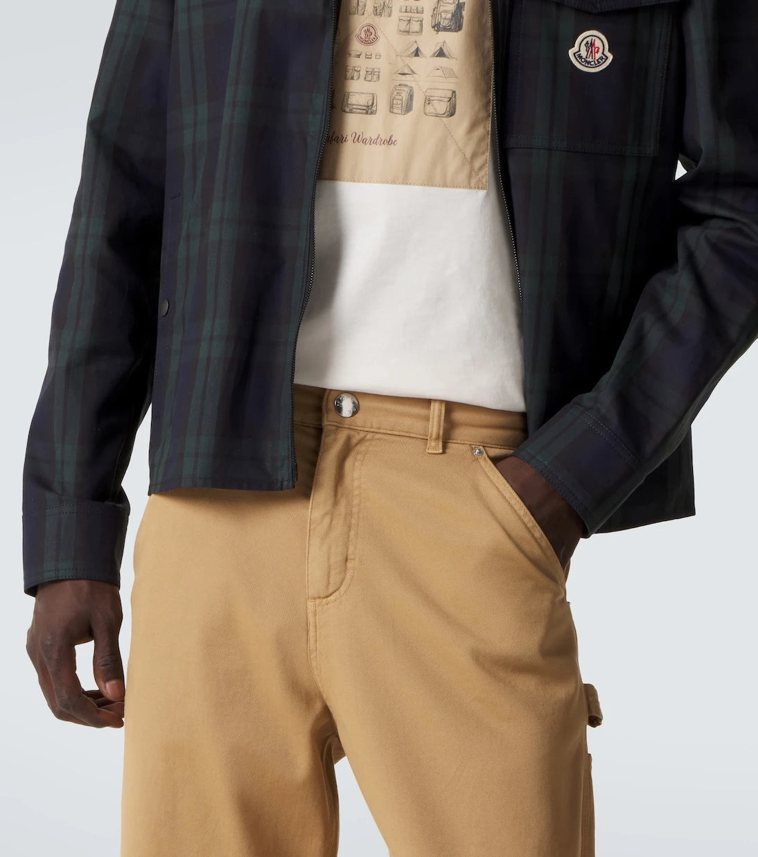 Moncler - Cotton straight pants