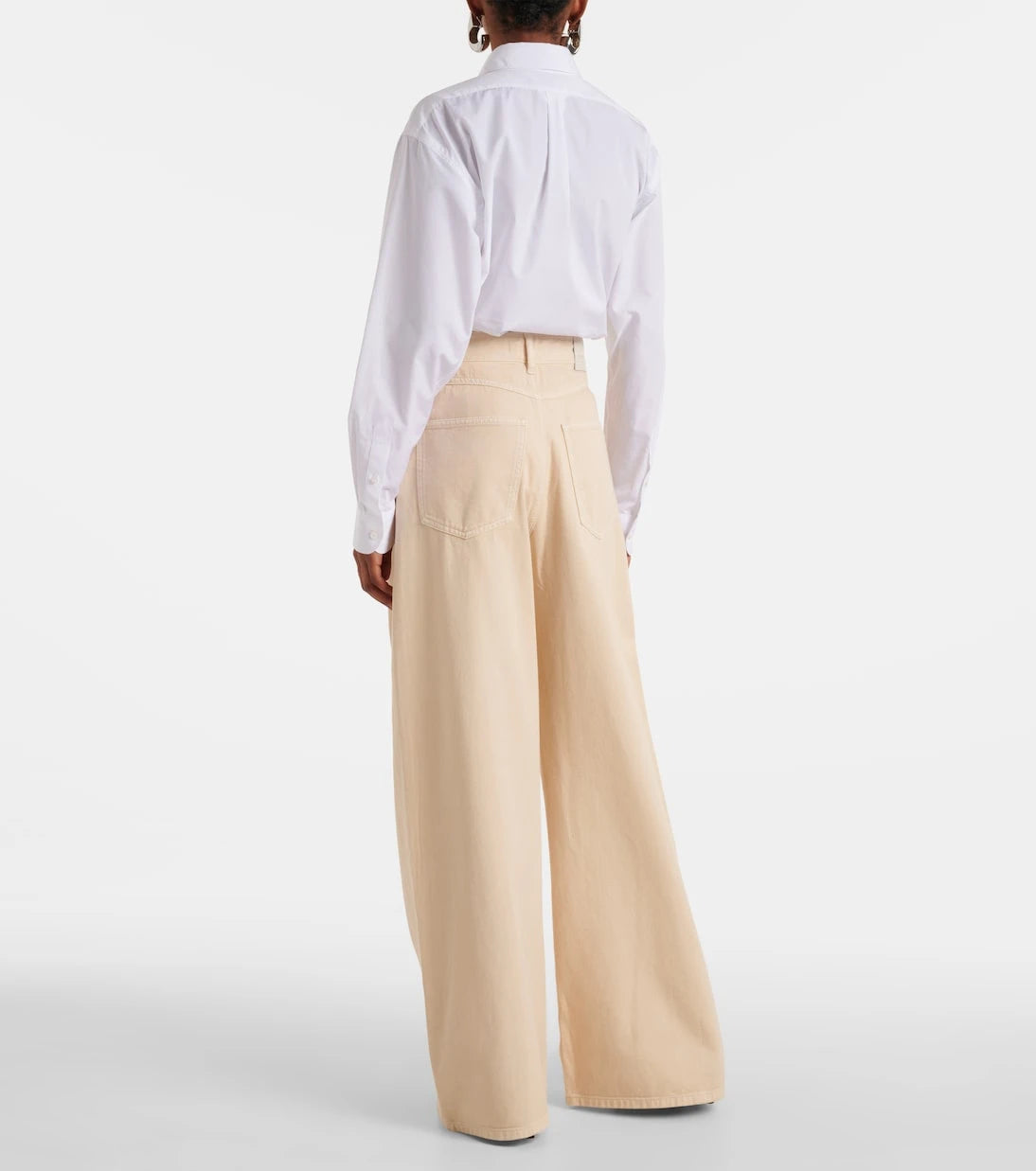 Sportmax - Siamese high-rise wide-leg jeans