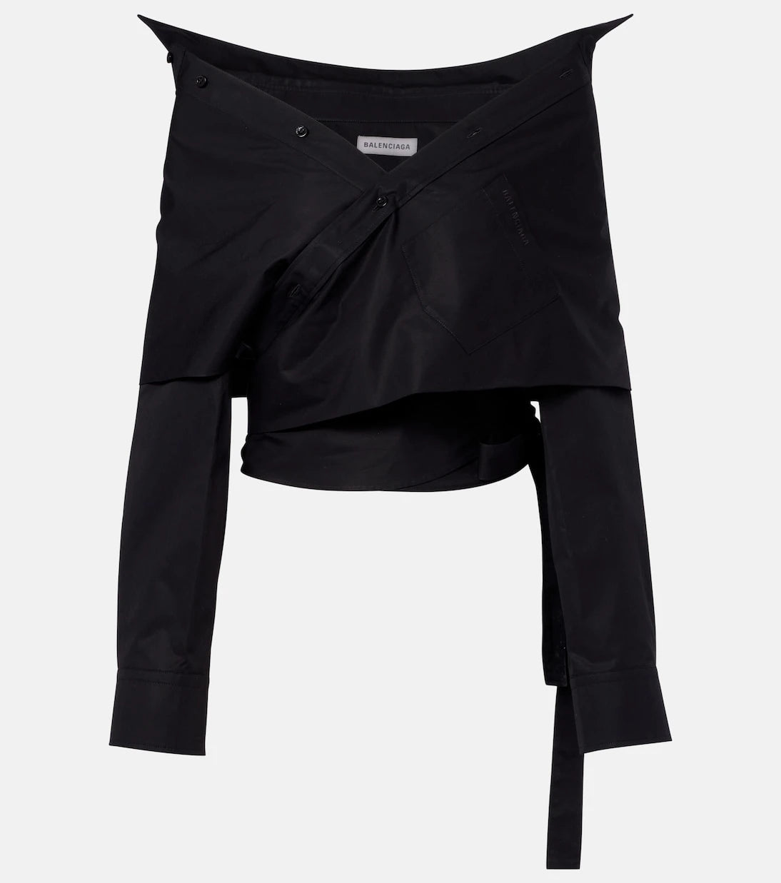 Balenciaga - Asymmetric cotton top