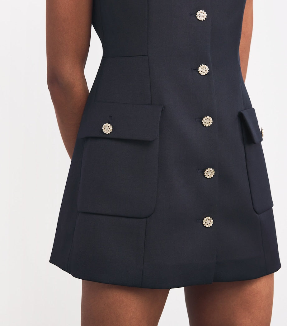 Blue Tailored Jumpsuit