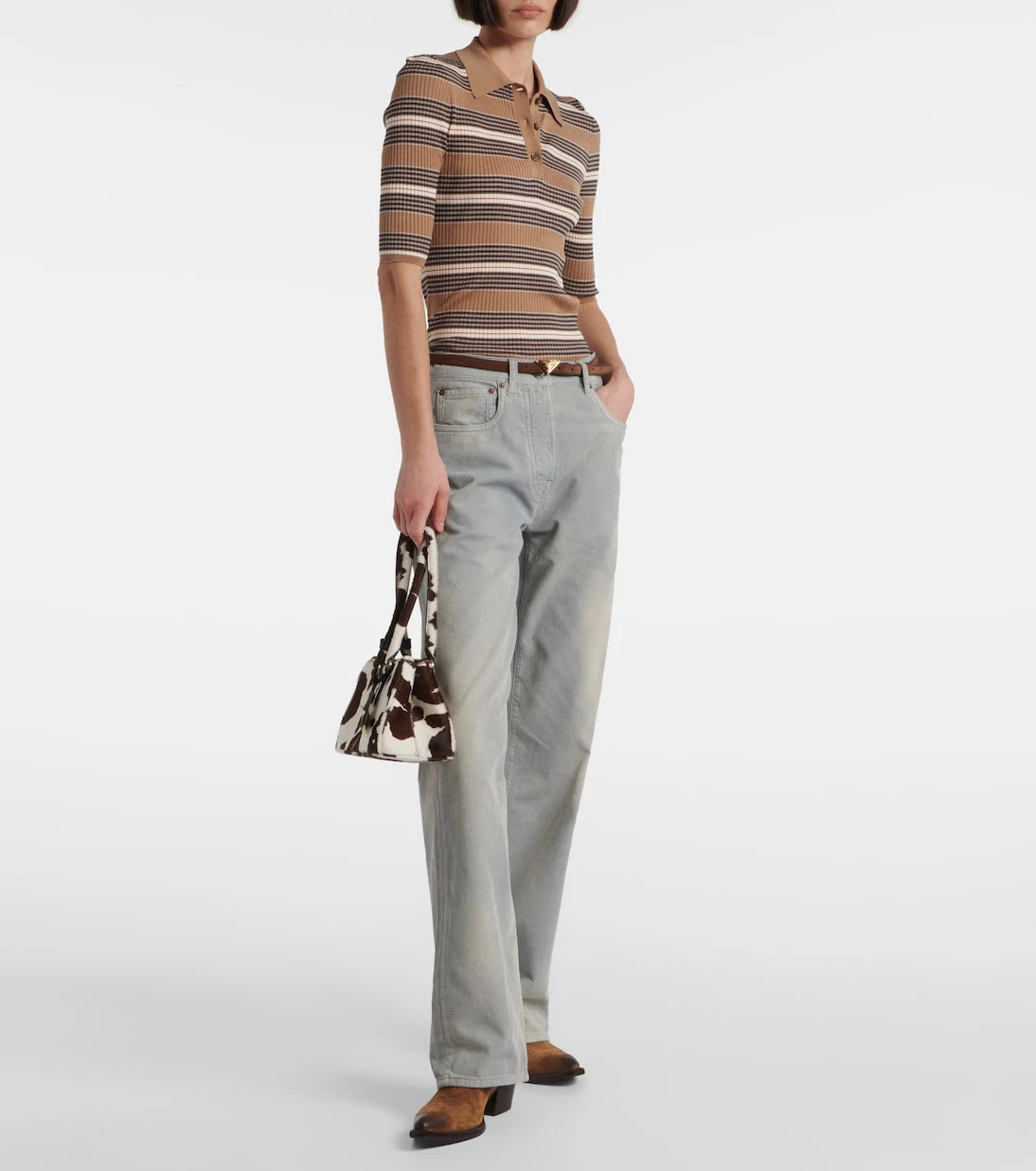 Prada - Cotton-blend polo sweater