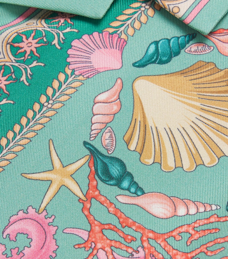 Versace Kids Silk Underwater Barocco Shirt (6-14 Years)