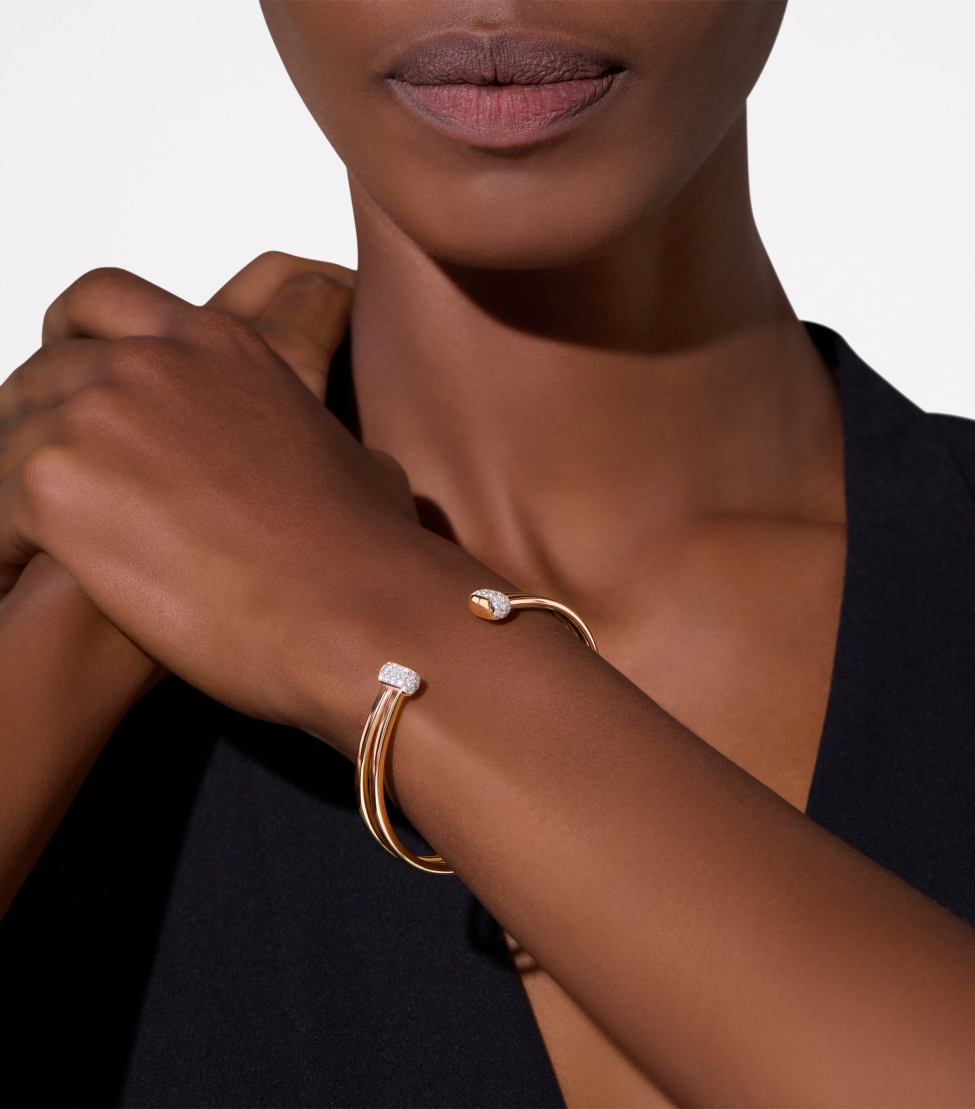 Rose Gold and Diamond Pomellato Together Bangle