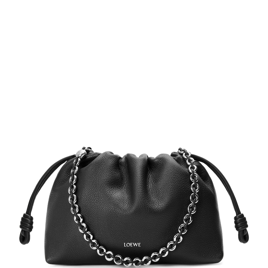Medium Leather Flamenco Shoulder Bag