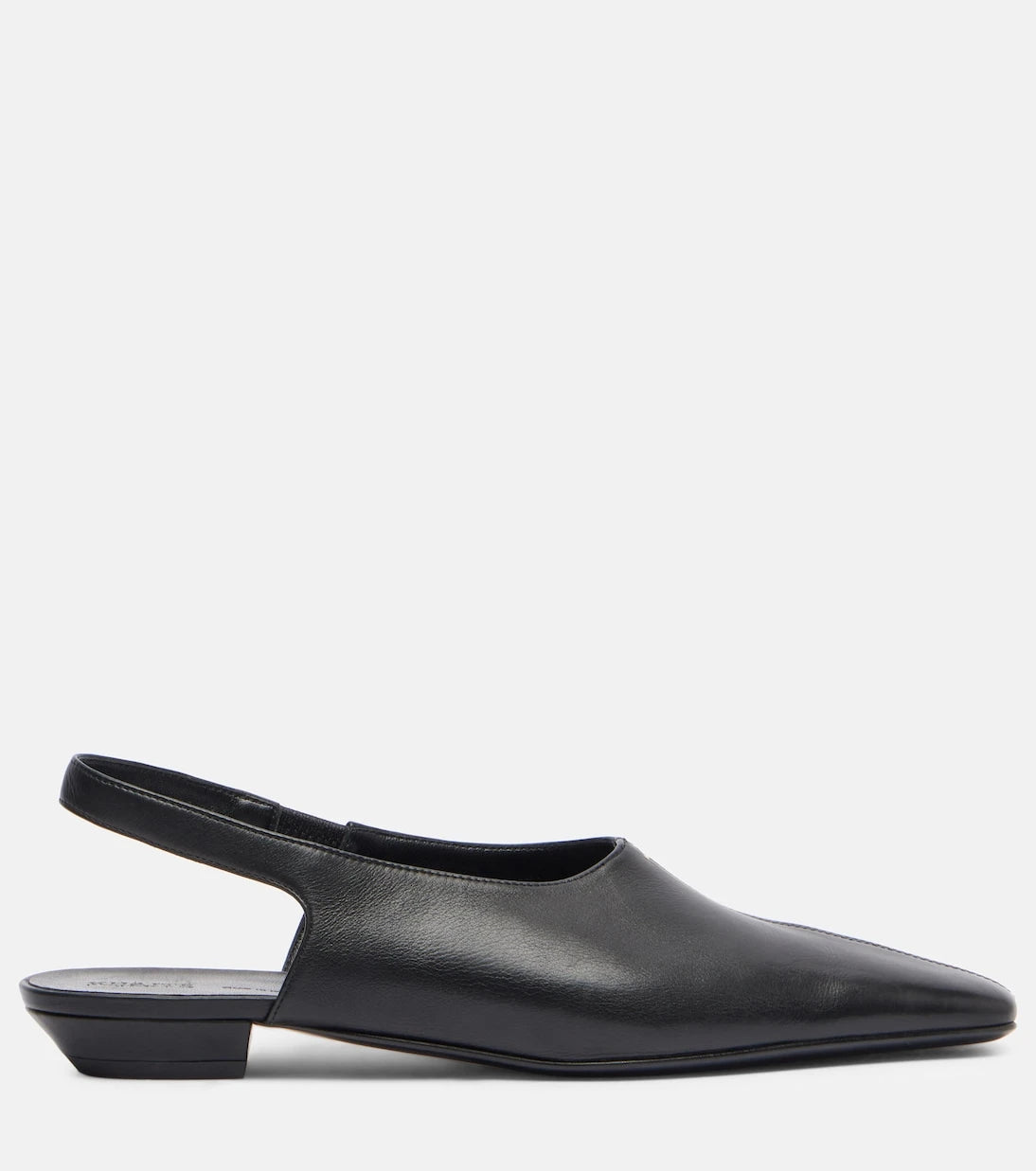 Khaite - Celia leather slingback flats