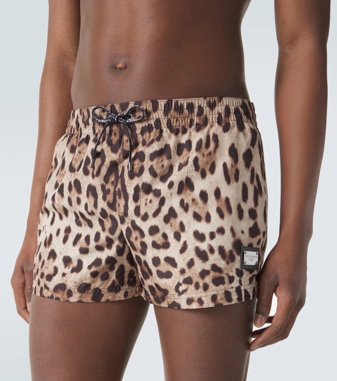 Dolce&Gabbana - Leopard-print swim trunks
