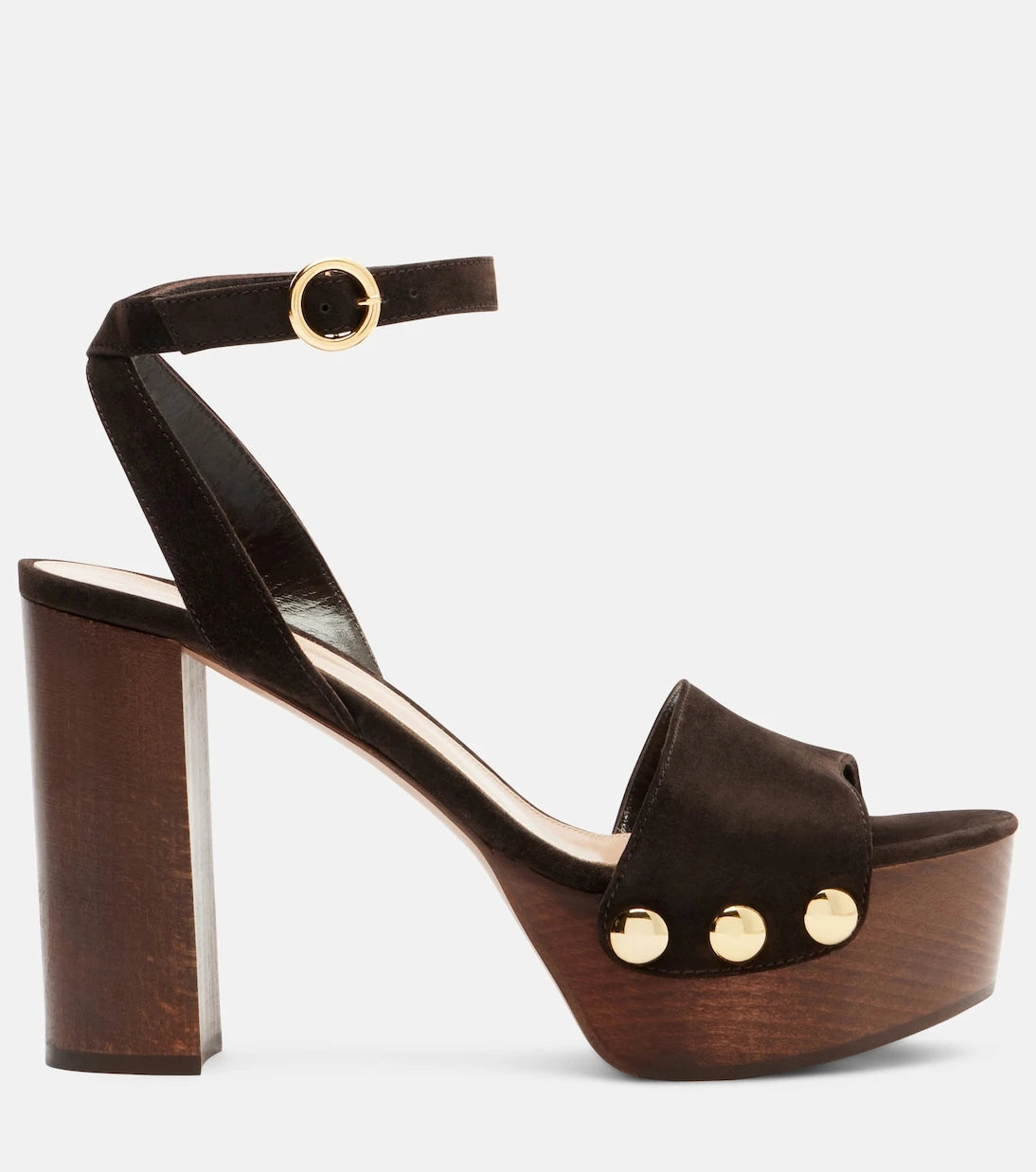 Gianvito Rossi - Ardéa studded suede platform sandals