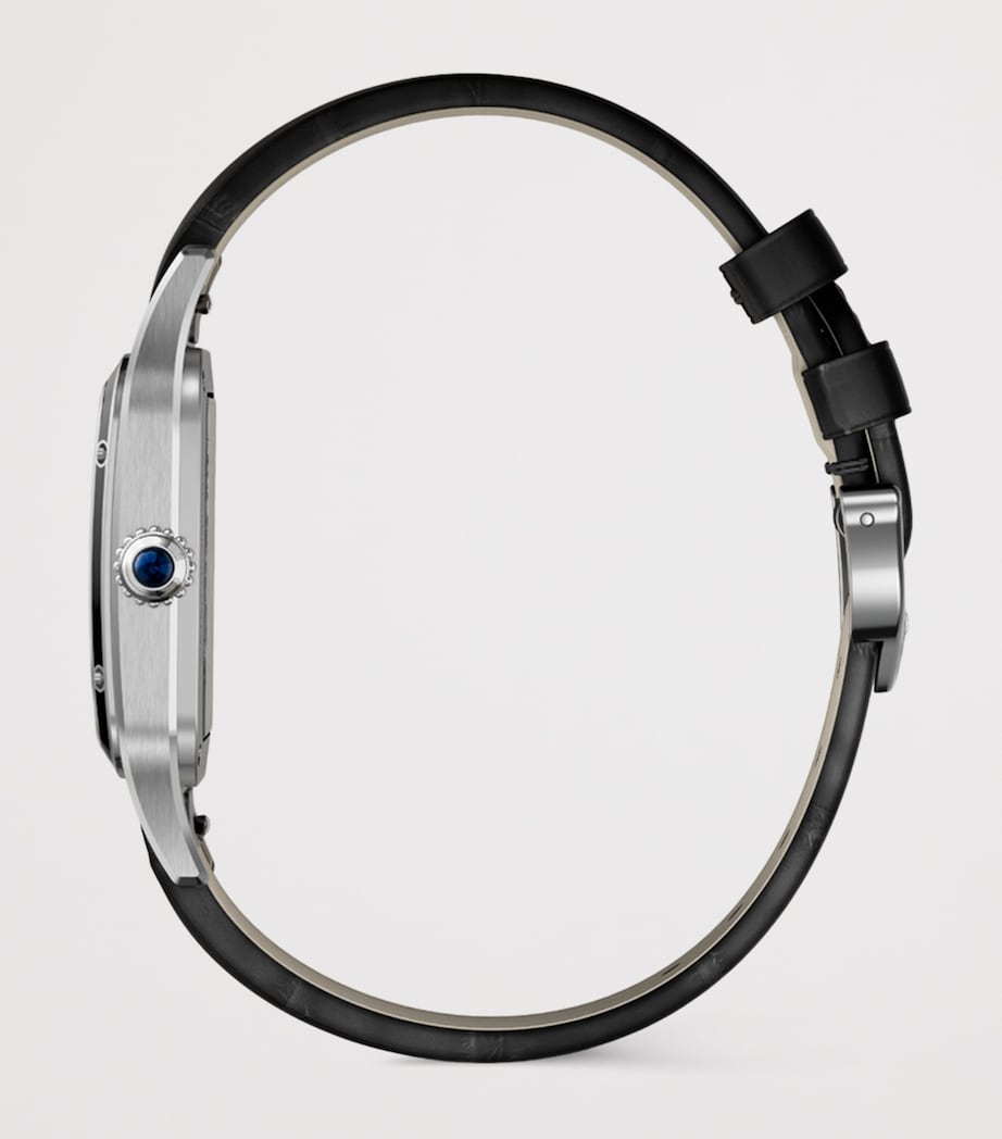 Large Steel Santos-Dumont Skeleton Watch 43.5mm